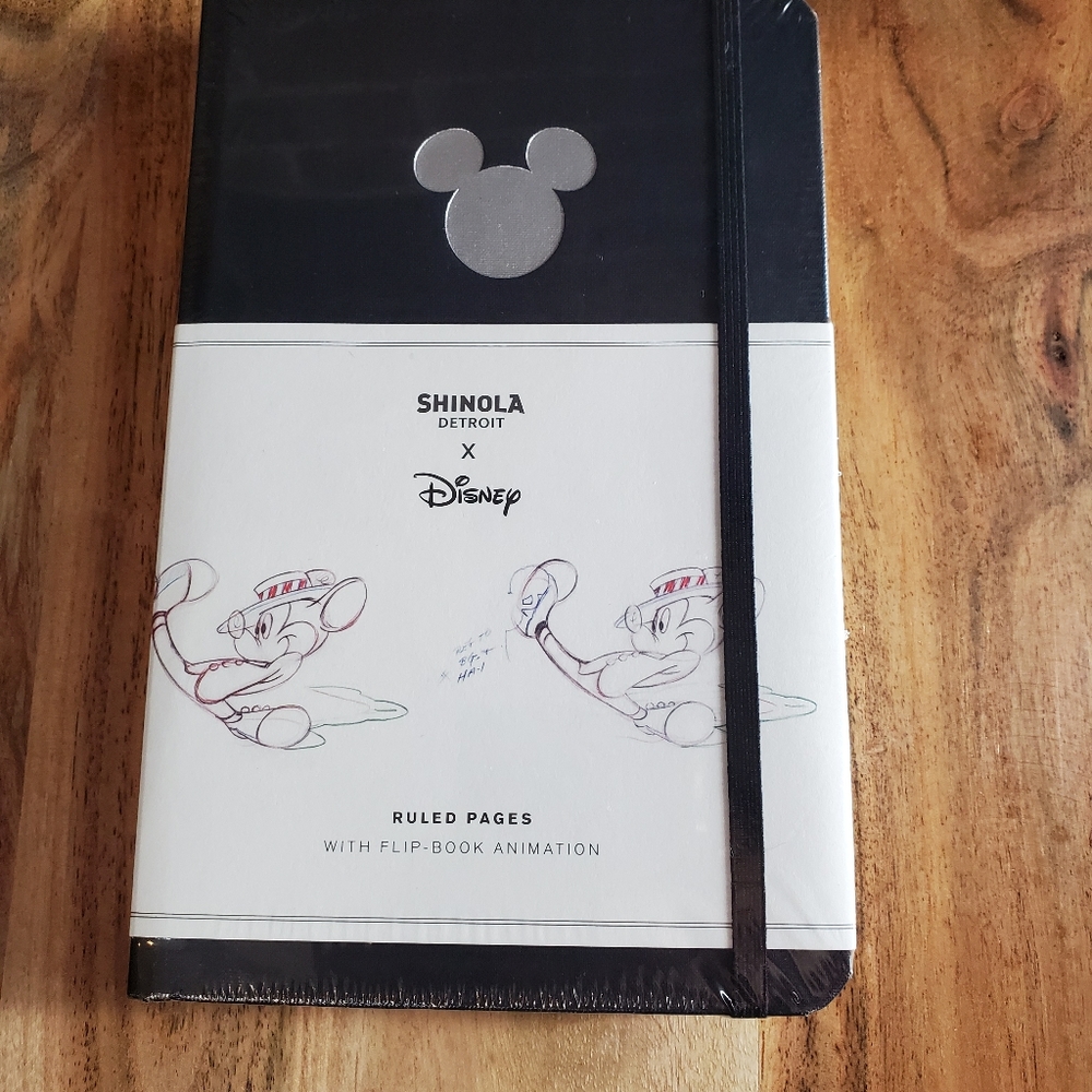 Shinola Medium Hard Linen Mickey Journal
